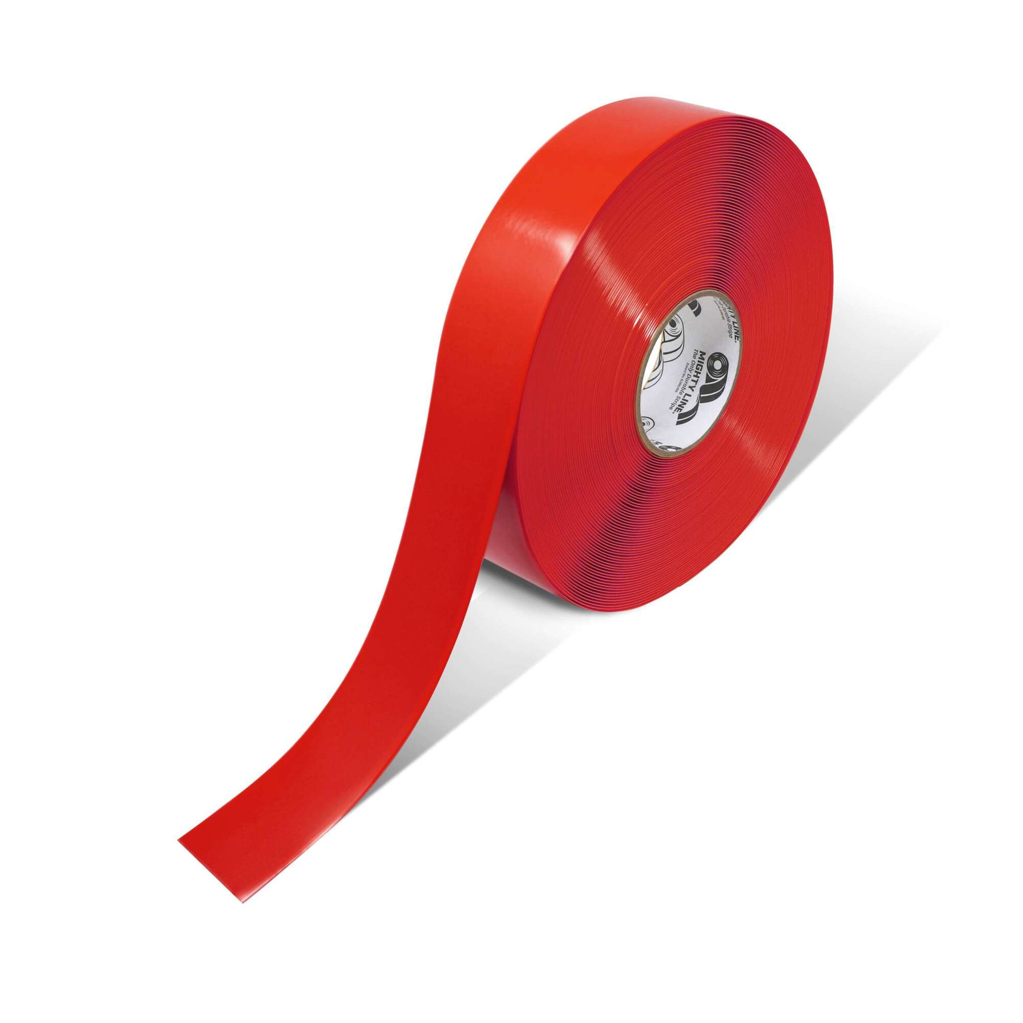 Mighty Line Solid Color Tape — 2in. x 100ft., 50 Mil, Vinyl, Red, Model# 2RR